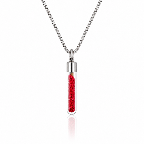 Red Sand Mustard Seed Chain Necklace - Mustard Seed Necklaces