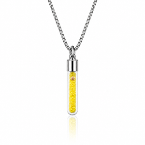 Yellow Sand Mustard Seed Chain Necklace - Mustard Seed Necklaces