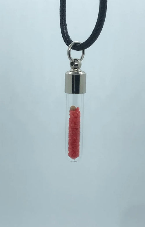 Mustard Seed Necklace With Red Sand - Mustard Seed Necklaces