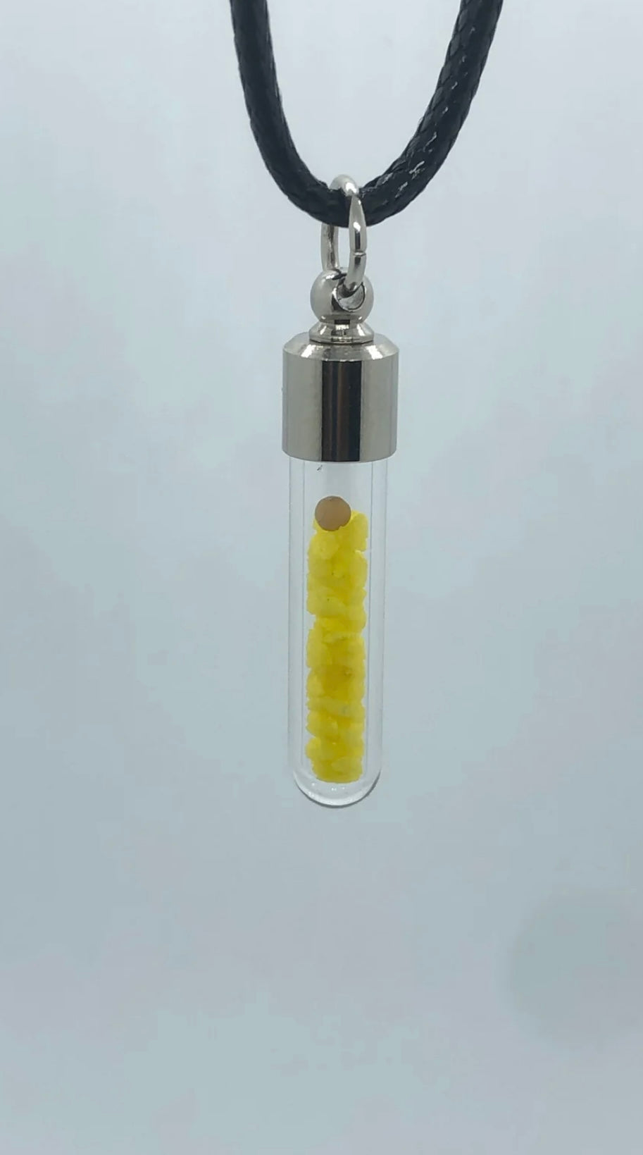 Mustard Seed Necklace With Yellow Sand - Mustard Seed Necklaces