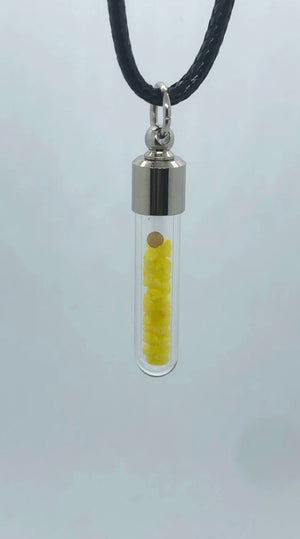 Mustard Seed Necklace With Yellow Sand - Mustard Seed Necklaces